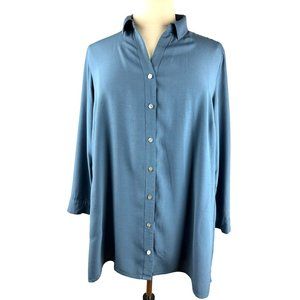 J.jill Denim Blue Blouse, Women’s Size X-Large